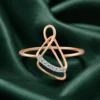 Elegant Rose Gold Diamond Ring ALR00804