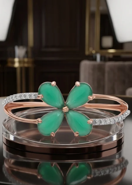 Elegant Rose Gold Diamond Ring ALR00815