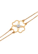 Flower Heart Bracelet ALB00244