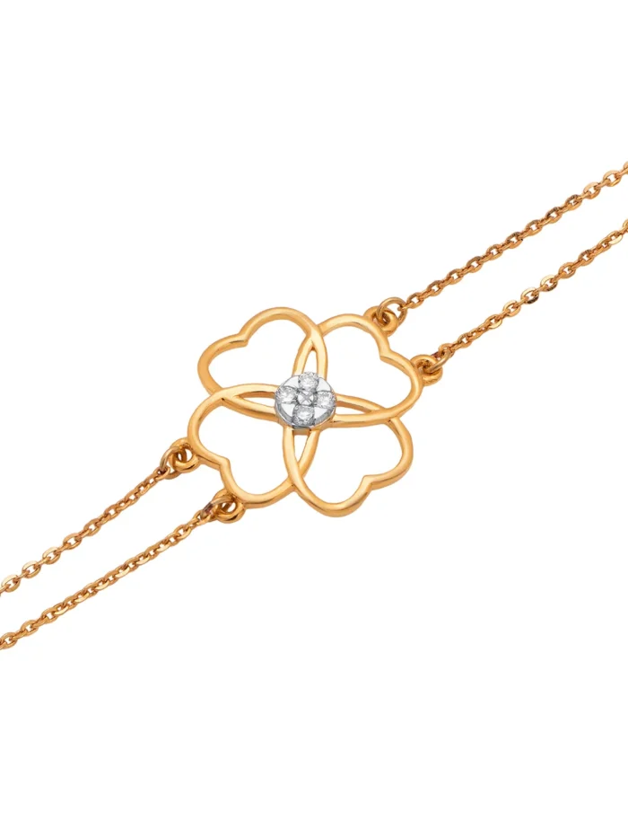 Flower Heart Bracelet ALB00244