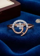 Elegant Rose Gold Diamond Ring ALR00801