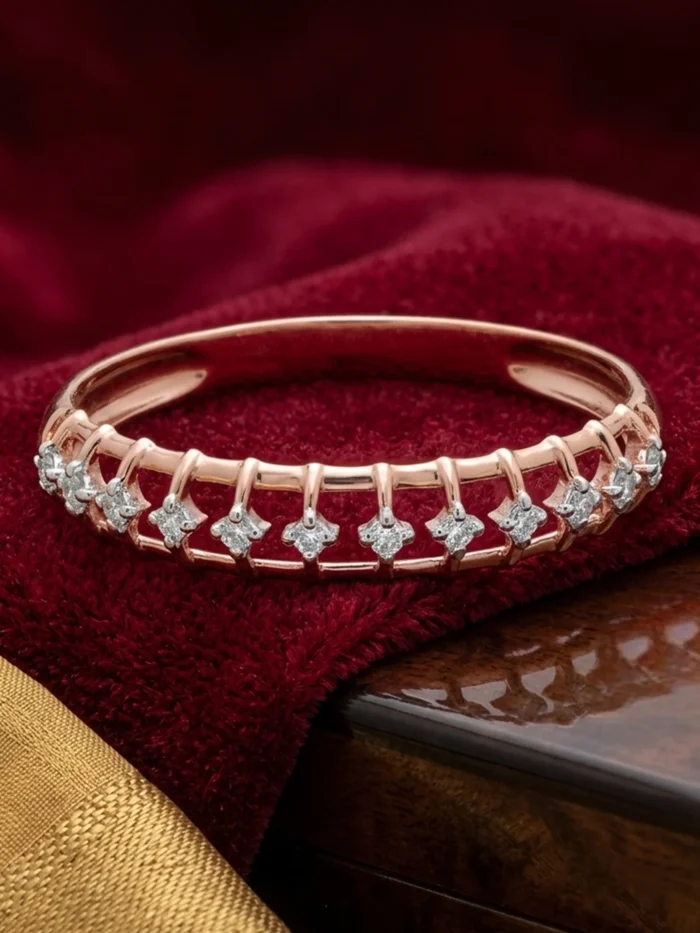 Elegant Rose Gold Diamond Ring ALR00806