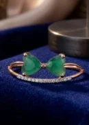 Elegant Rose Gold Diamond Ring ALR00809