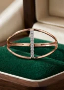 Elegant Rose Gold Diamond Ring ALR00813