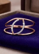 Elegant Rose Gold Diamond Ring ALR00822