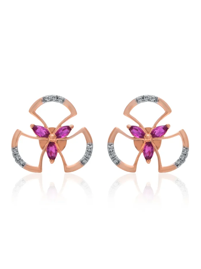 Gold Earrings APS00274E