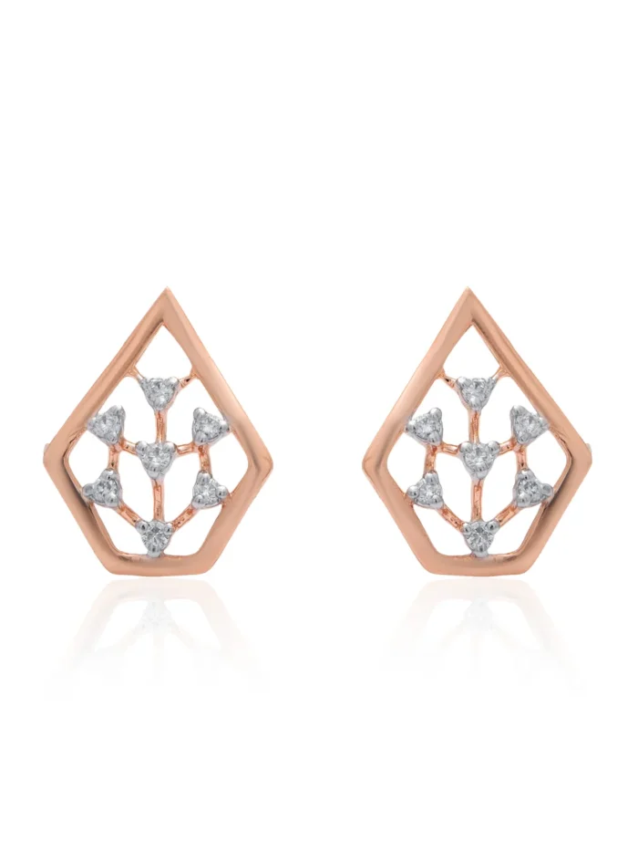 Diamond Gold Earrings APS00302E
