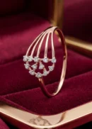 Elegant Rose Gold Diamond Ring ALR00805